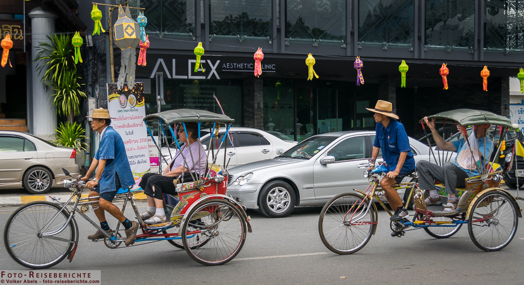 Fahrradrikscha in Chiang Mai - Thailand ©Volker Abels foto-reiseberichte.com