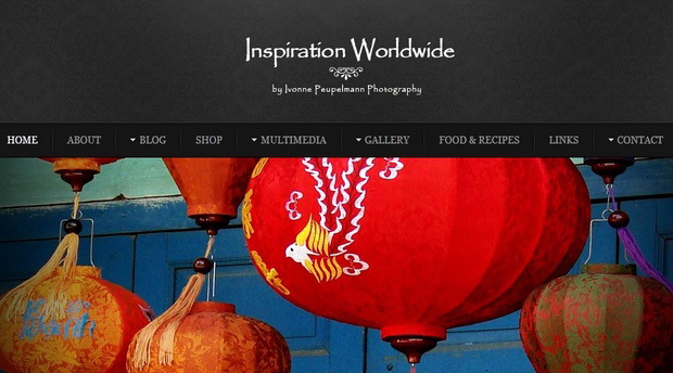 Screenshot der Website Inspiration Worldwide