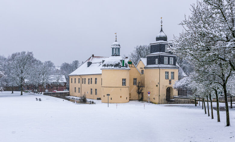 Schloß Martfeld im Schnee 7 Schloss Martfeld - Schwelm im Winter